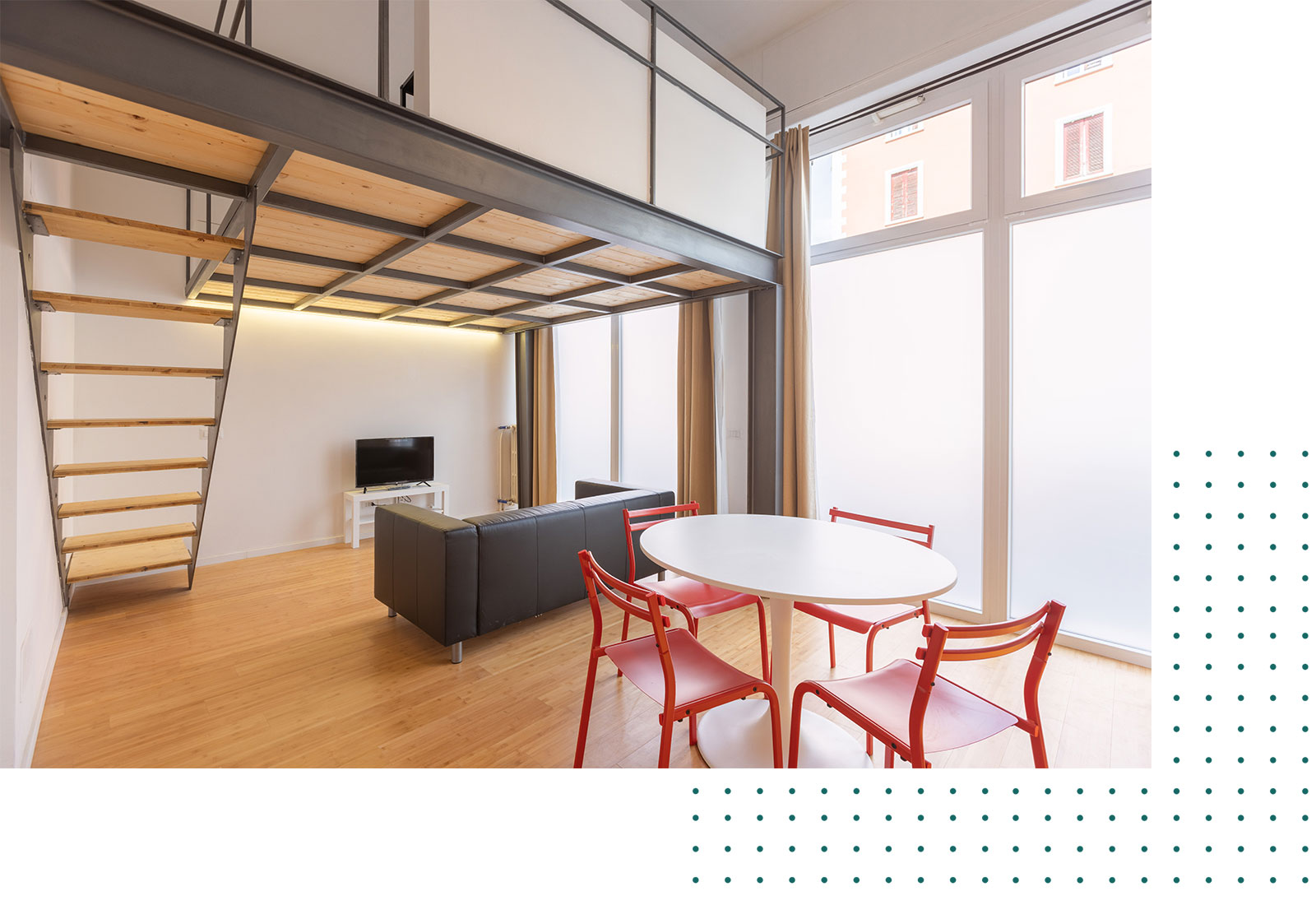 Frazionamento con realizzazione di due loft