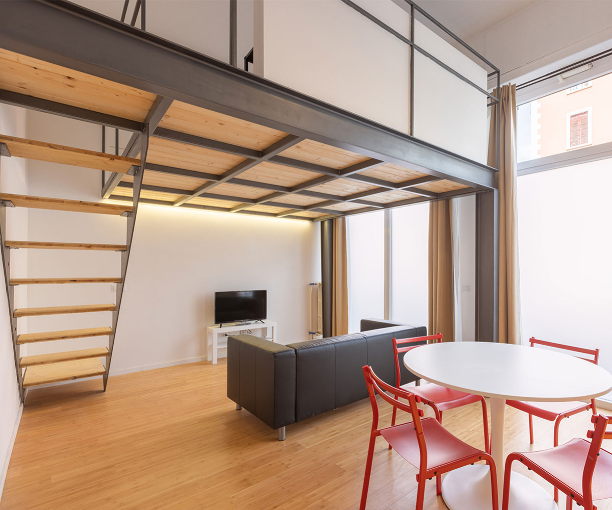 Frazionamento con realizzazione di due loft