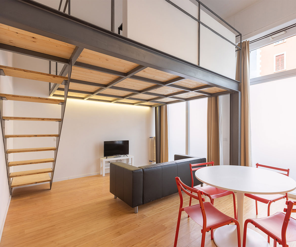 Frazionamento con realizzazione di due loft